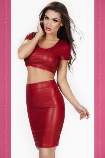 Top + Rock CR3668 rotes Lederimitat