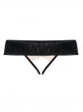 826-THC-4 Crotchless Thong beige/schwarz