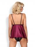 845-BAB-5 Babydoll burgund