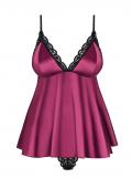 845-BAB-5 Babydoll burgund