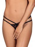 860-THC-1 Crotchless Thong schwarz