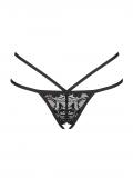 860-THC-1 Crotchless Thong schwarz