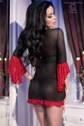 Babydoll CR4128 schwarz/rot