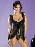 Babydoll-Set Julia schwarz