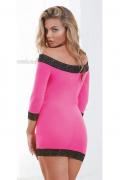 Chemise DR8084 pink/black