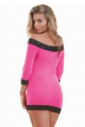 Chemise DR8084 pink/black