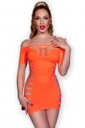 Nahtloses Minikleid CR4704 neonorange